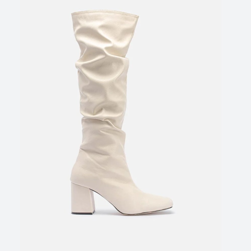 Adika Knee High Cream Boots